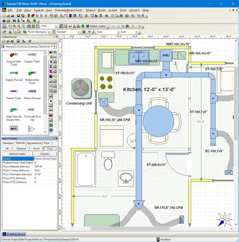 RHVAC 10 by Elite Software (Manual J Combo with Drawing Board and ...